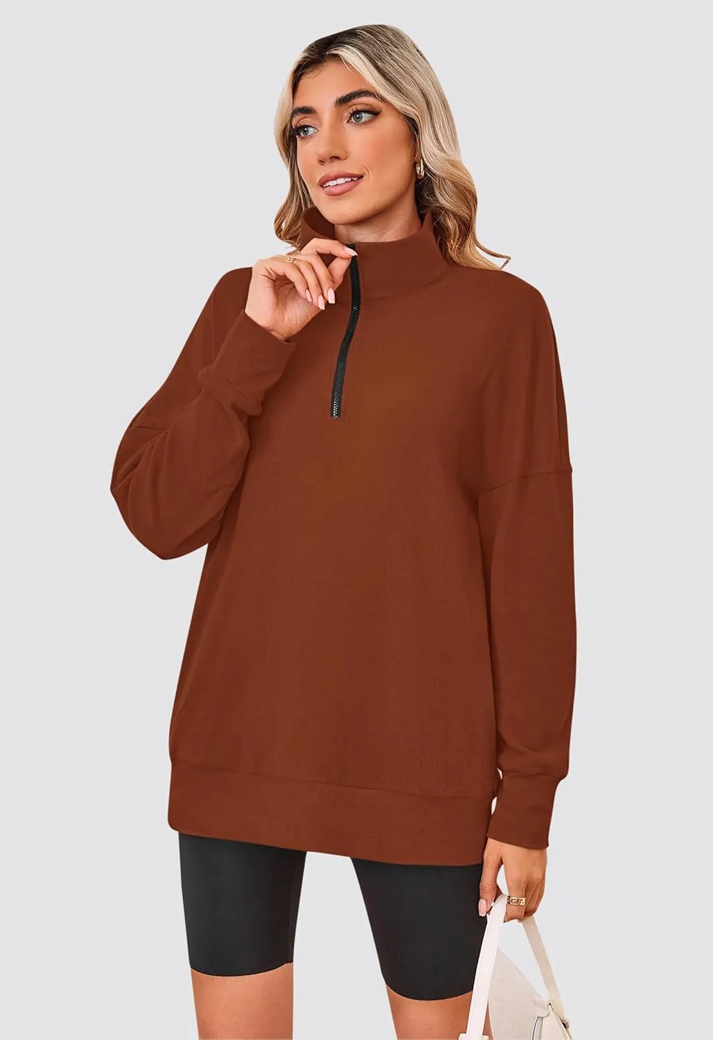 PLMOKEN Plus Size Sweatshirts for Women Casual Long Sleeve Round Neck Shirts Tunic Tops for Leggings M-4XL