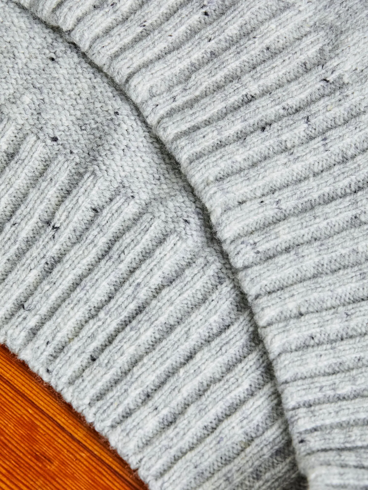 "Terry" Wool Sweater in Silver