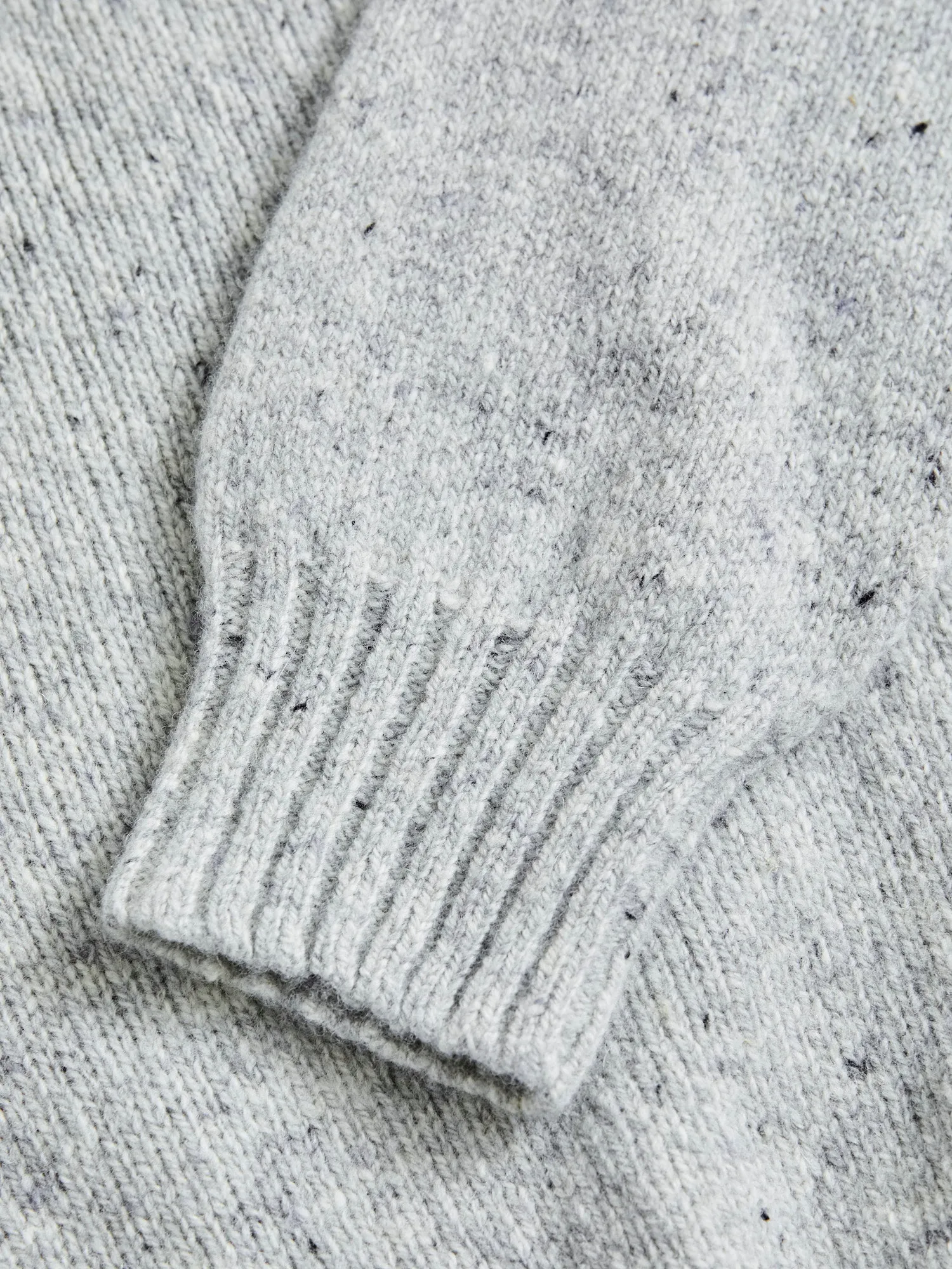 "Terry" Wool Sweater in Silver