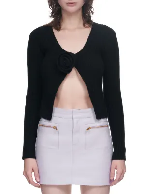 Ribbed Knit Cardigan (2M292S-N0990-NERO)