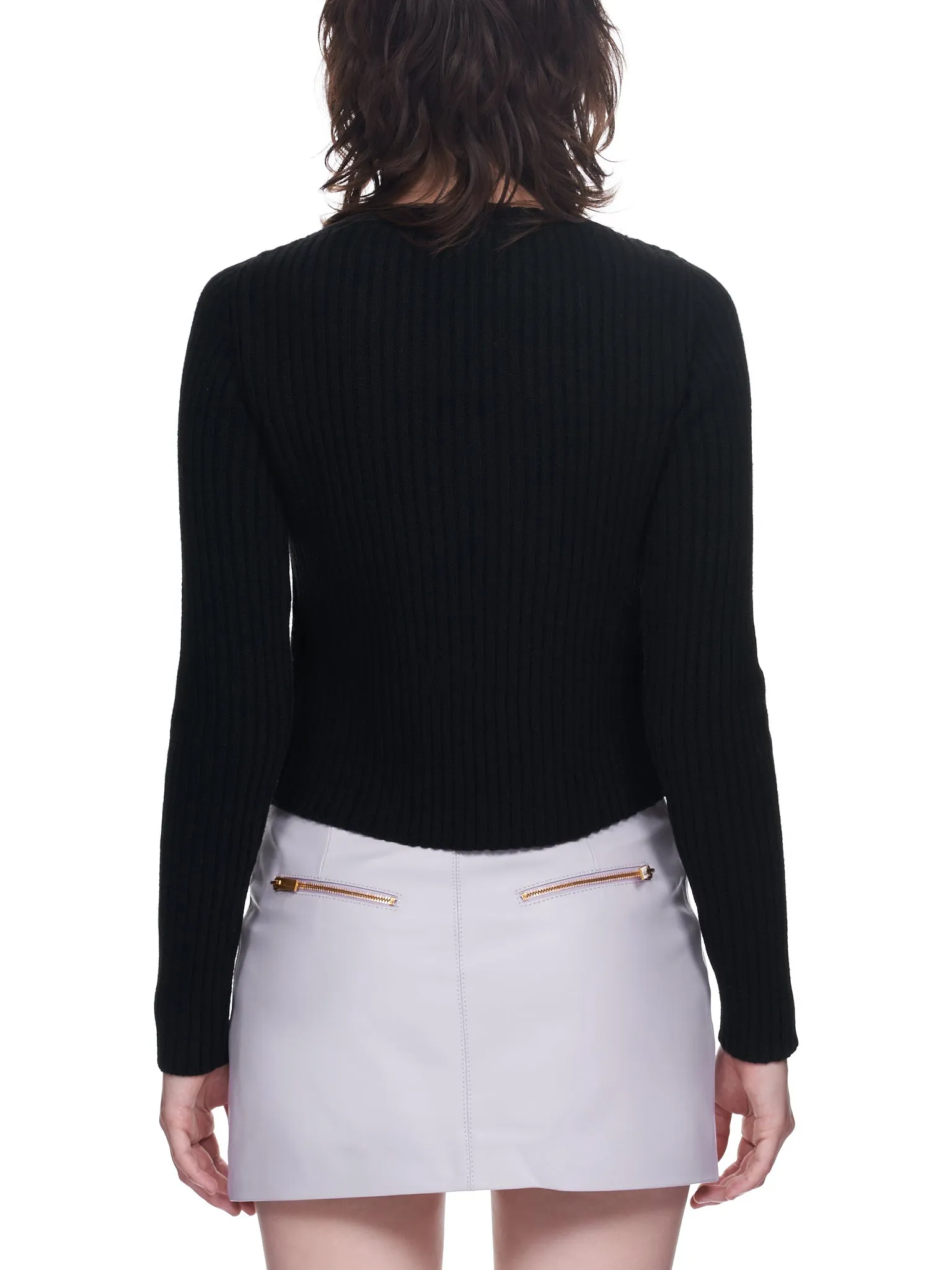 Ribbed Knit Cardigan (2M292S-N0990-NERO)