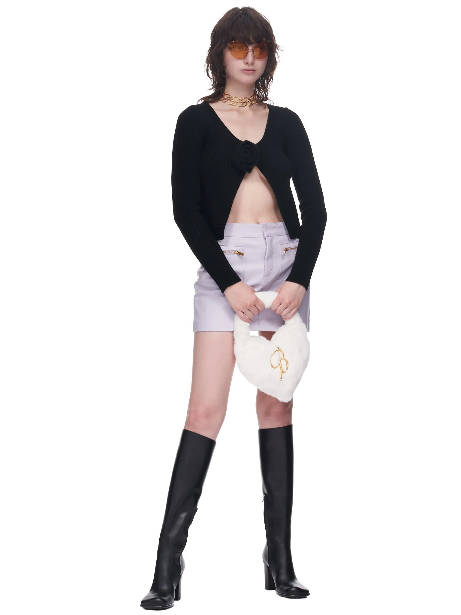 Ribbed Knit Cardigan (2M292S-N0990-NERO)