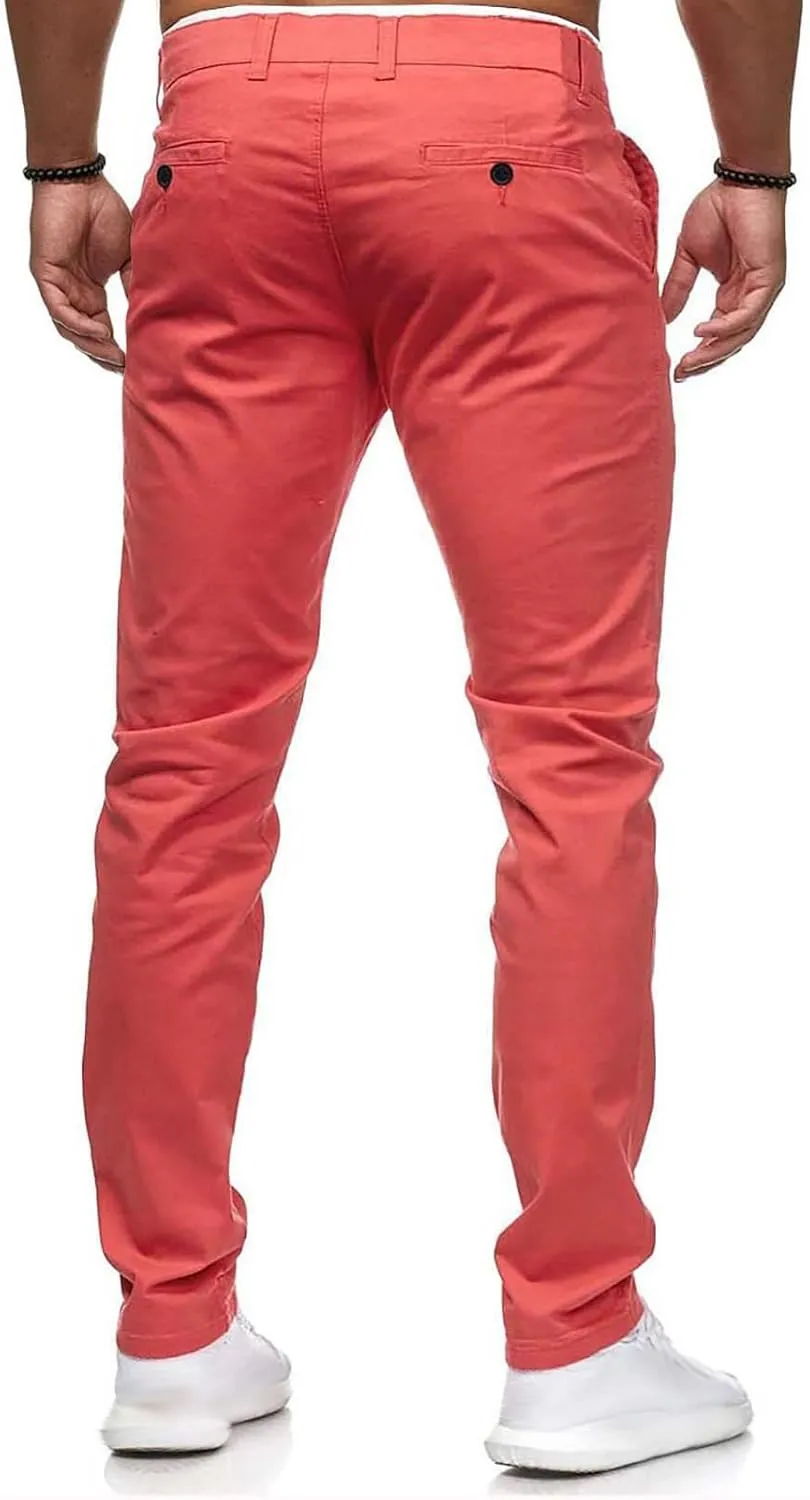 RTRDE Men's Lounge Pants Slim Fit Stretch Flat Front Skinny Dress Pants, M-3XL