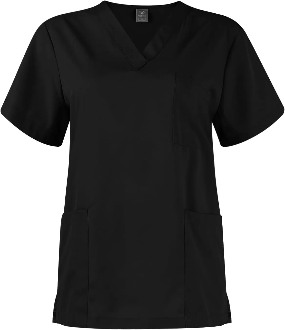 Scrubs for Women Set Stretch V-Neck Scrub Top & Jogger Pant Medical Uniform Scrub Sets for Woman with Pockets