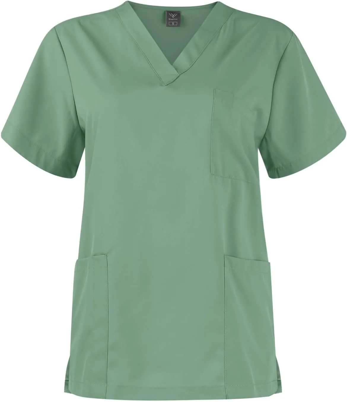 Scrubs for Women Set Stretch V-Neck Scrub Top & Jogger Pant Medical Uniform Scrub Sets for Woman with Pockets