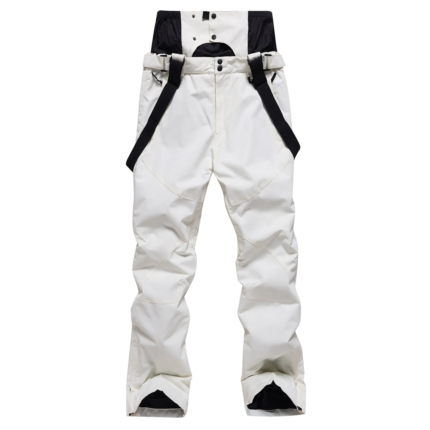 Solid Color Unisex Detachable Ski Bibs & Pants Windproof Outdoor Pants