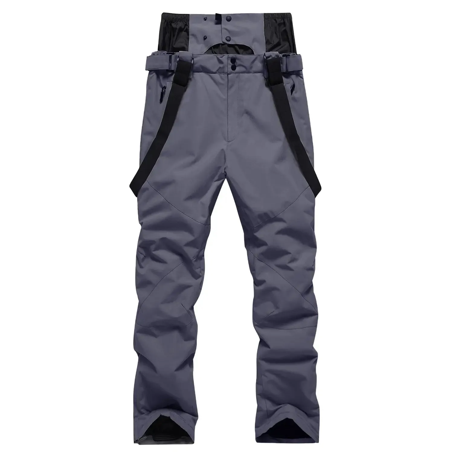 Solid Color Unisex Detachable Ski Bibs & Pants Windproof Outdoor Pants