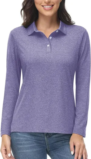 Summer Outdoor Polos T-Shirts Women Long Sleeve Hiking Athletic Quick Dry Tee Shirt Tops