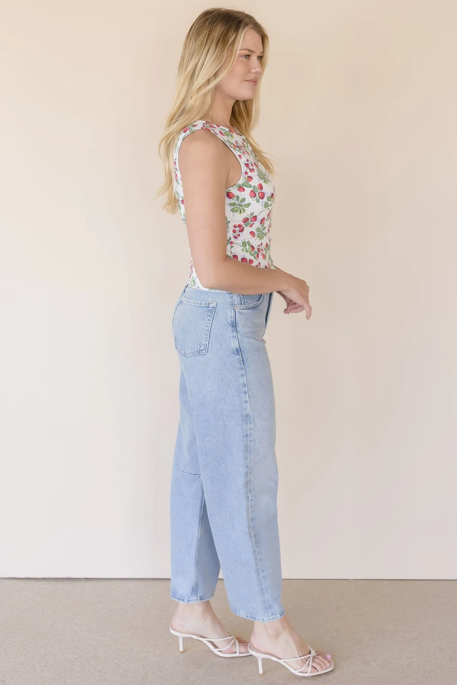 Tilly Strawberry Printed Vest