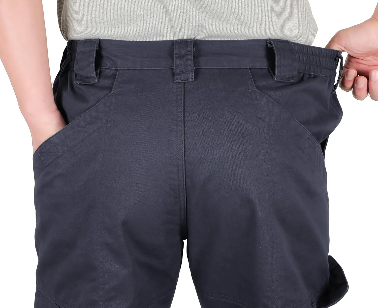 Titicaca Men's FR Cargo Pants Flame Resistant Pants Lightweight 7.5oz 100% Cotton Fire Retardant Elastic Waist Pants