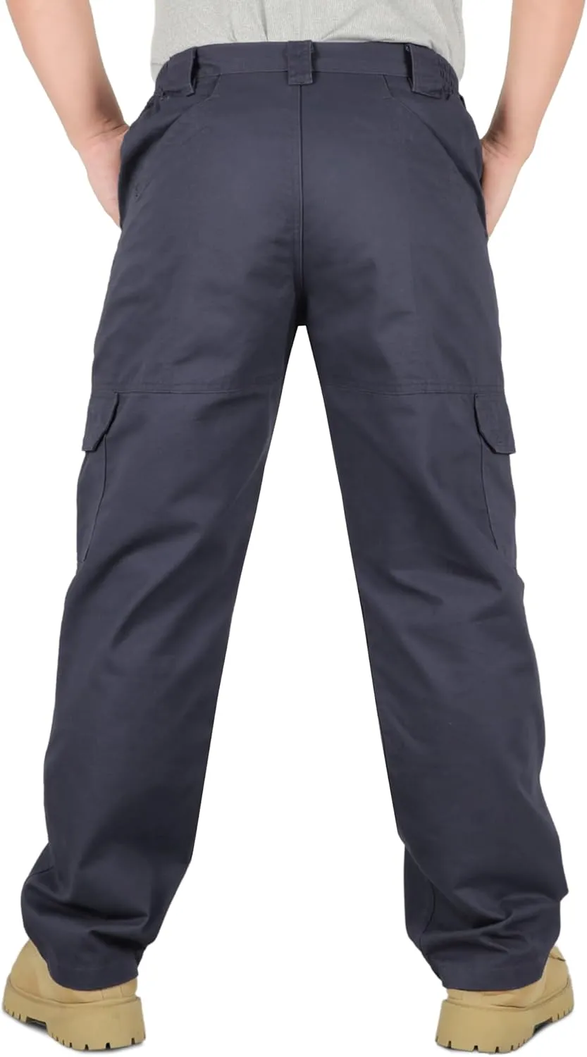 Titicaca Men's FR Cargo Pants Flame Resistant Pants Lightweight 7.5oz 100% Cotton Fire Retardant Elastic Waist Pants