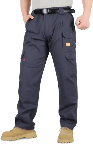 Titicaca Men's FR Cargo Pants Flame Resistant Pants Lightweight 7.5oz 100% Cotton Fire Retardant Elastic Waist Pants