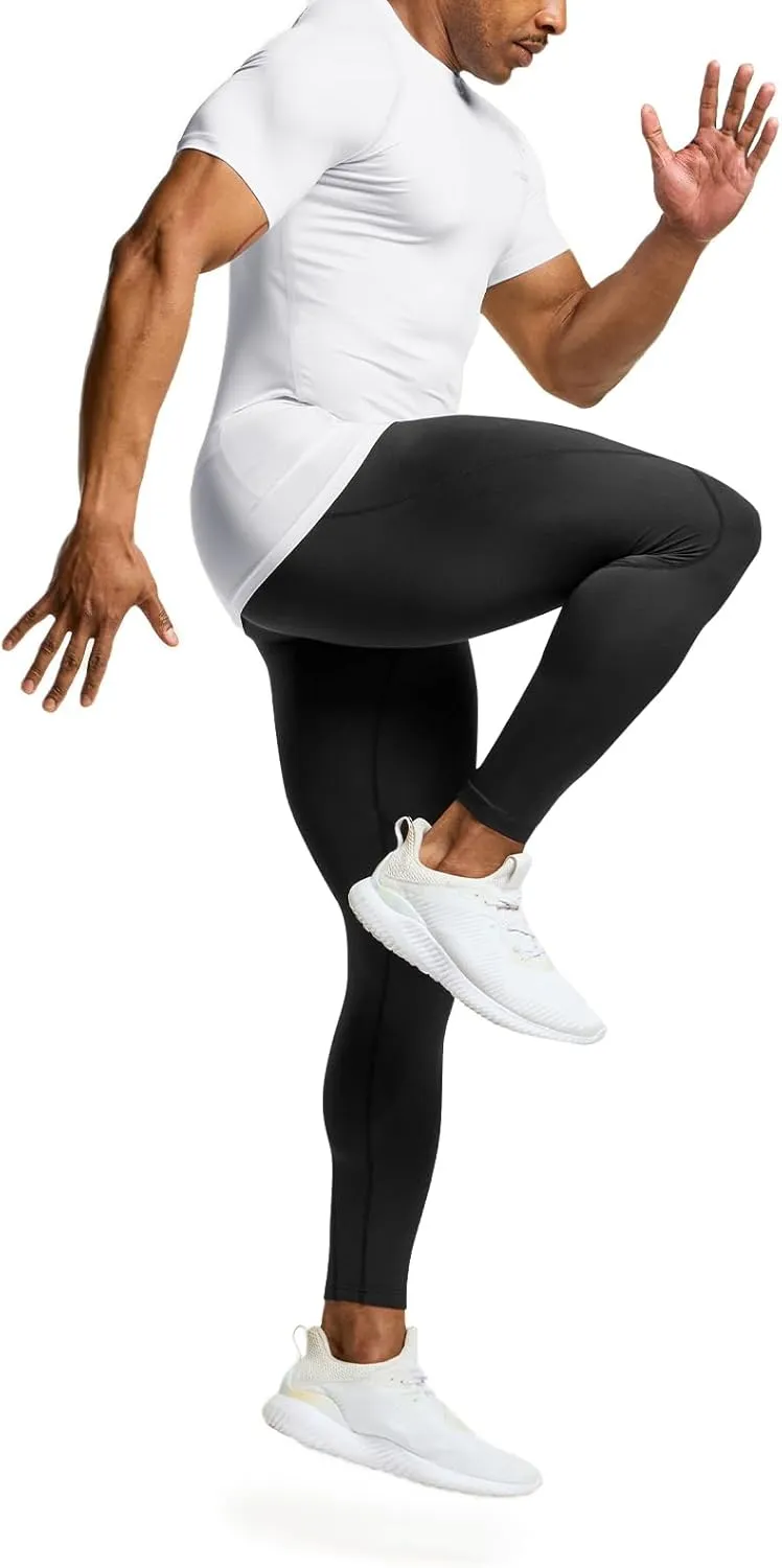 TSLA Men's UPF 50  Quick Dry Short Sleeve Compression Shirts, Athletic Workout Shirt, Water Sports Rash Guard