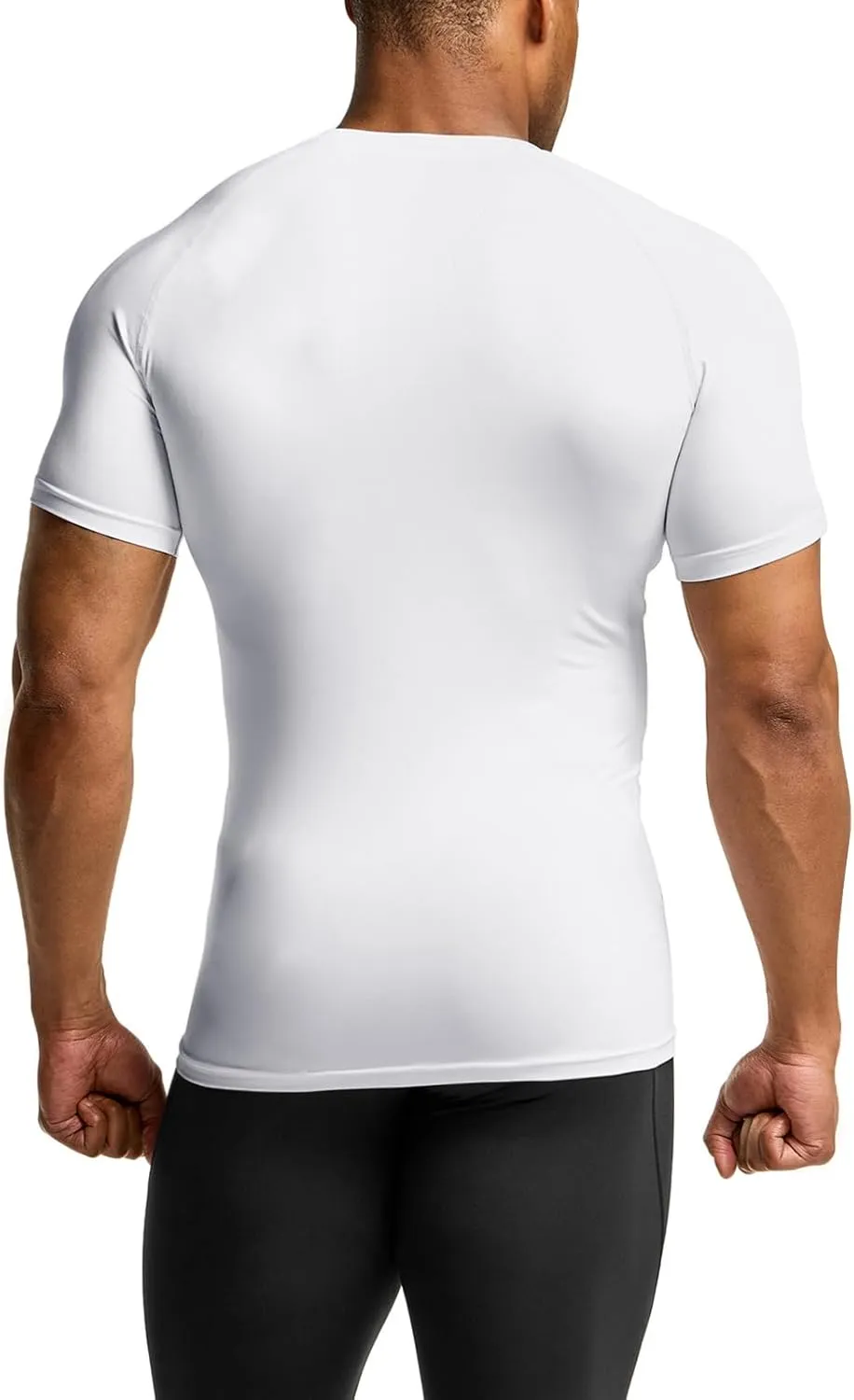 TSLA Men's UPF 50  Quick Dry Short Sleeve Compression Shirts, Athletic Workout Shirt, Water Sports Rash Guard