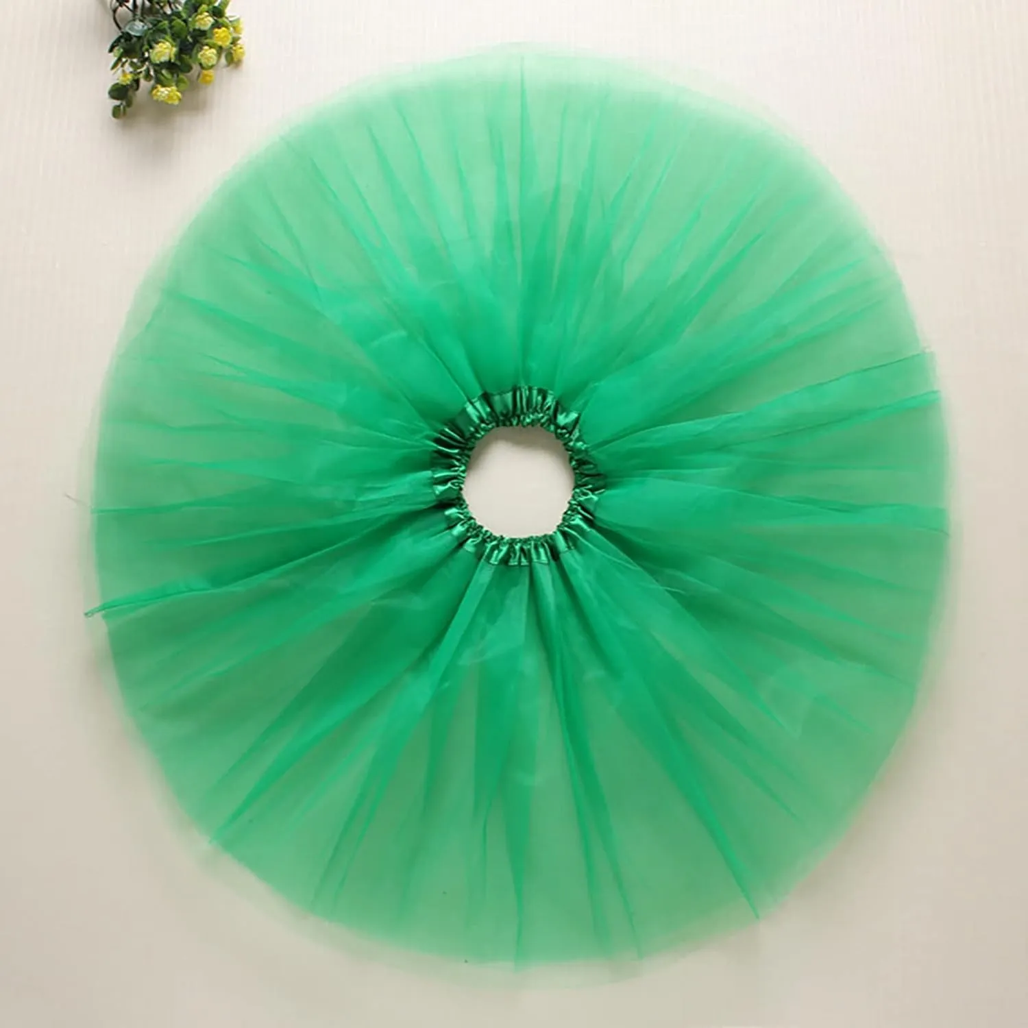 Tulle Skirts for Women Ladies High Elastic Waist Pleated Tutu Skirt Fashion Solid Color Layered Pleated Dance Skirt