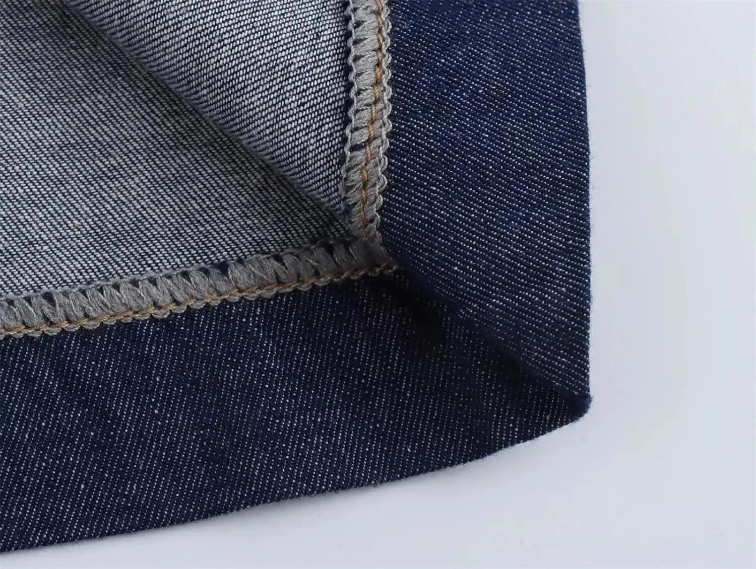 Women Blue Denim Skirt Fashion High Waist A-LINE Split Straight Leg Jeans Midi Skirts