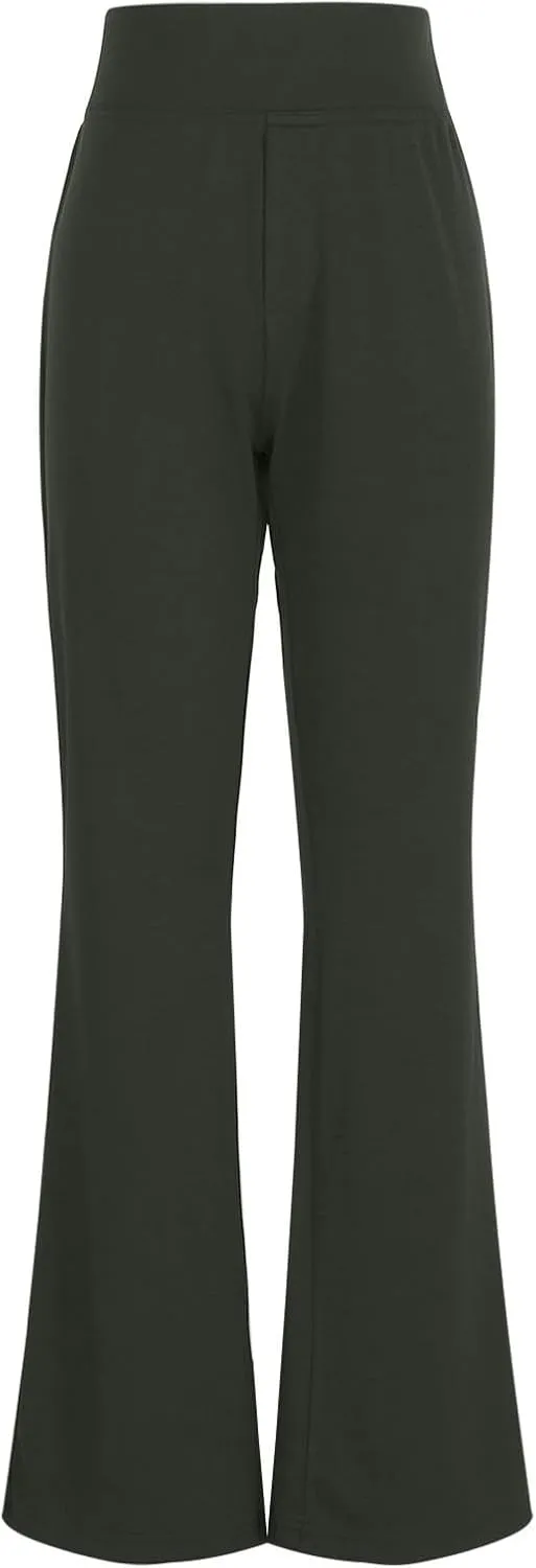 Womens Pants Business Work Dress Pants Casual Slacks High Waist Stretchy Trousers Pull On Office Pants with Pockets