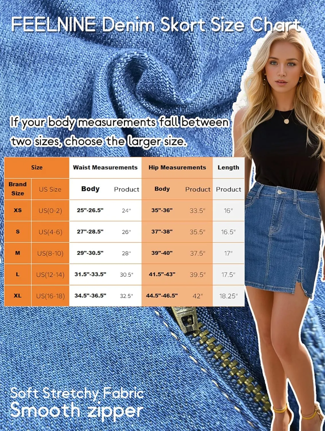 Womens Skort Denim Mini Skirt for Women High Waisted Stretchy Jean Skirt with Slit Jean Skorts Shorts Y2K