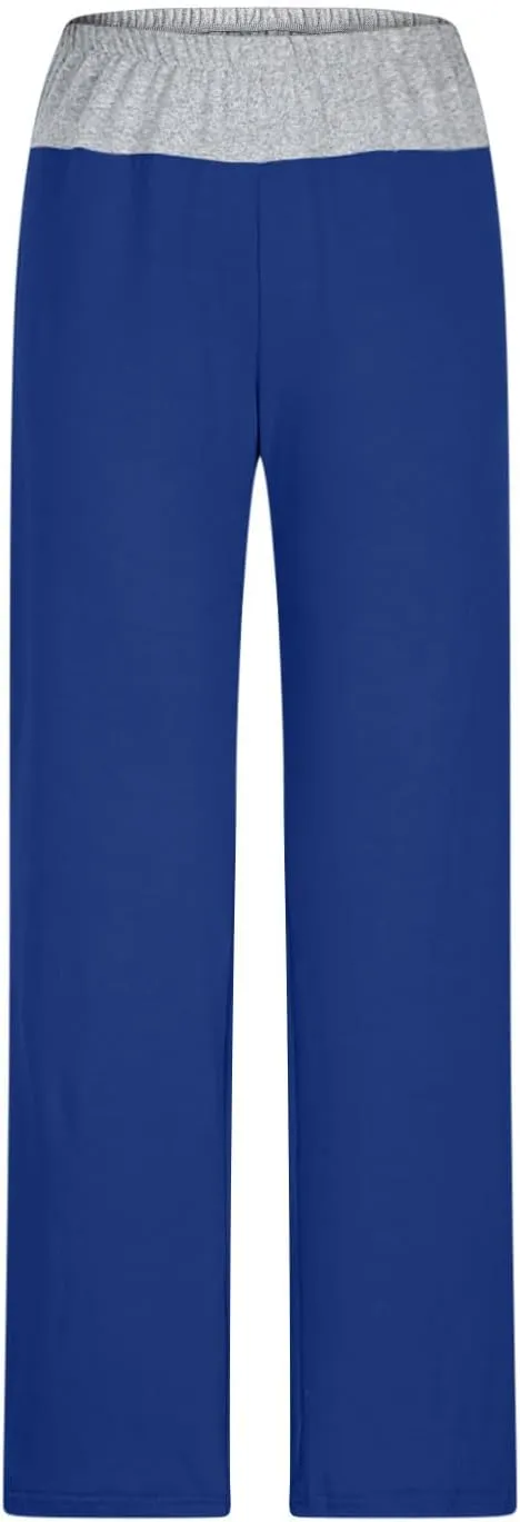 Women's Sweatpant Yoga Leggings Side Striped High Waist Stretch Comfy Jogger Gym Sport Workout Pants Trousers Slacks