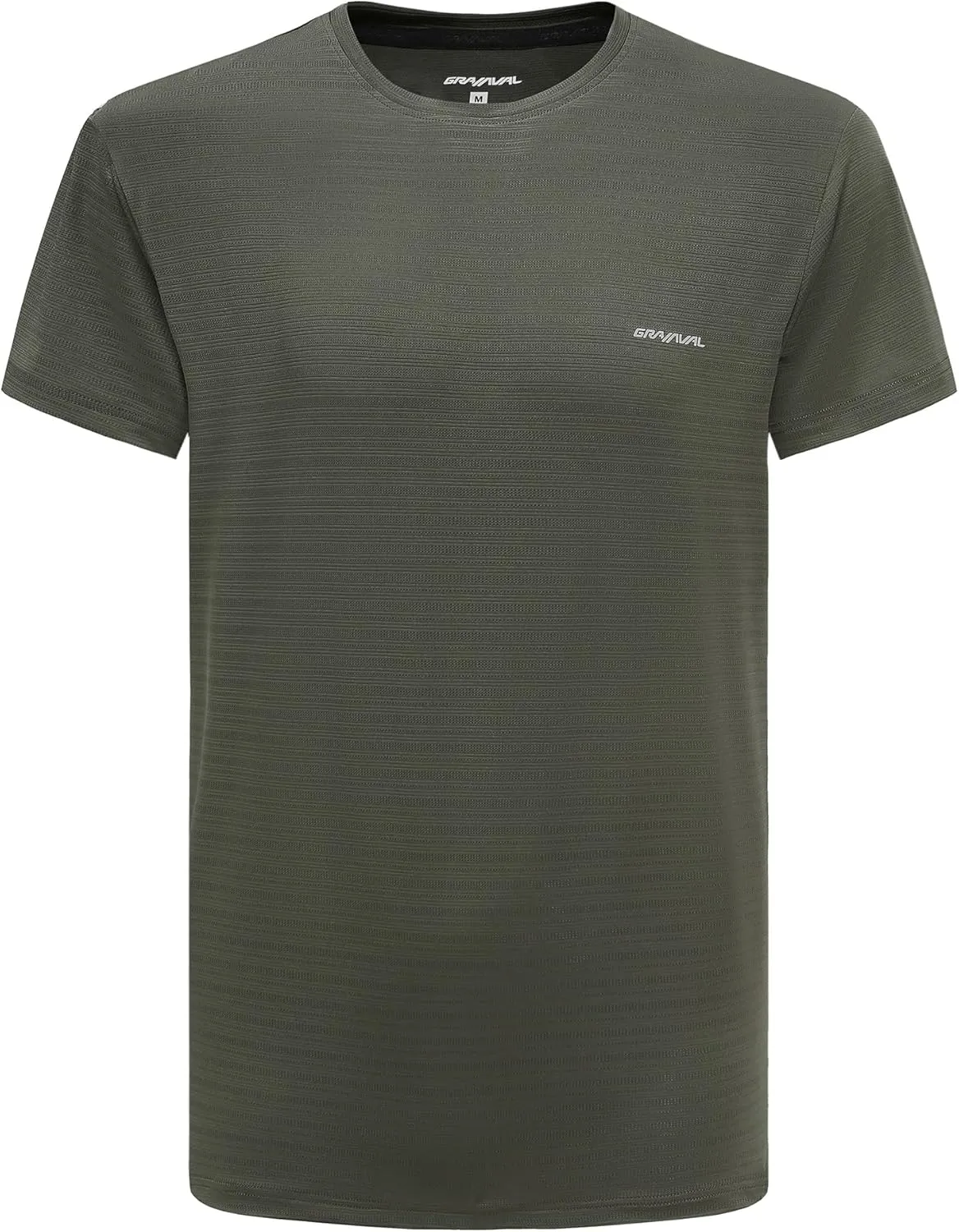 Workout Shirts for Men Crew Neck Short Sleeve Quick Dry Gym Athletic Active T Shirt Moisture Wicking