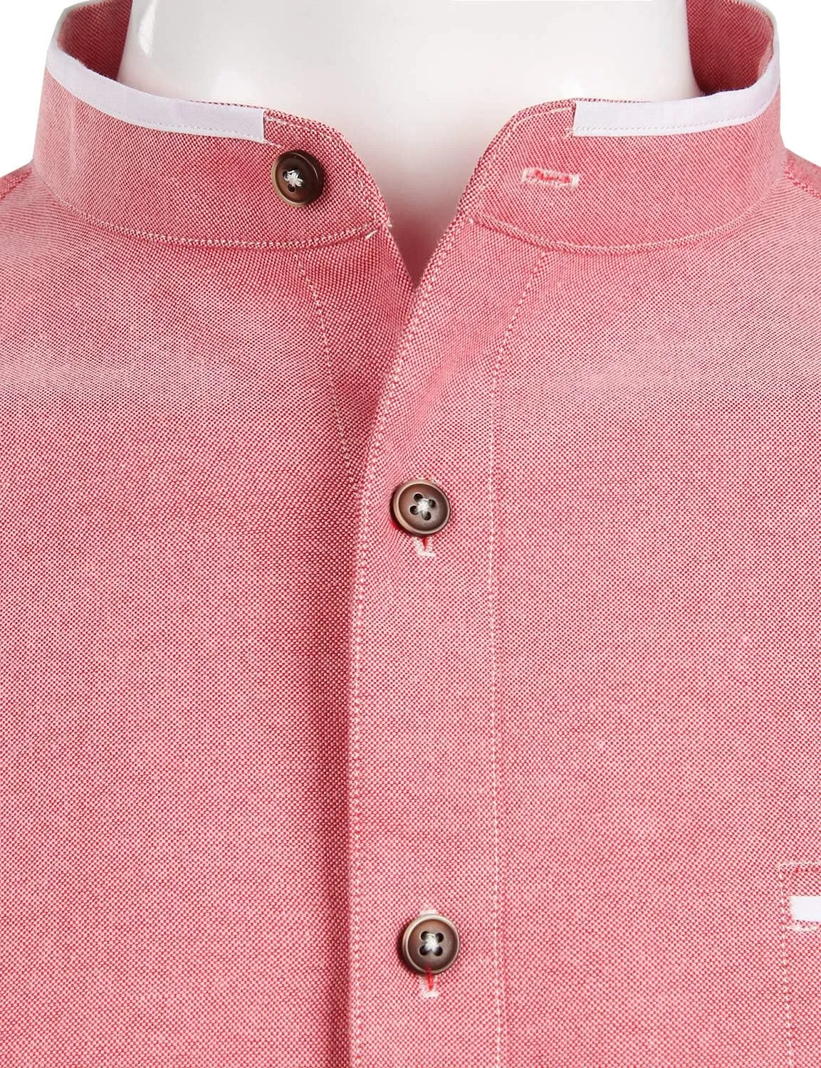 ZEROYAA Mens Hipster Mandarin Collar Slim Fit Long Sleeve Casual Button Down Oxford Dress Shirt with Pocket